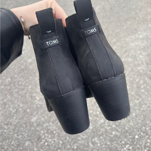 Toms Everly Boots - Black Oiled Nubuck Fit 8.5W - Picture 2 of 10